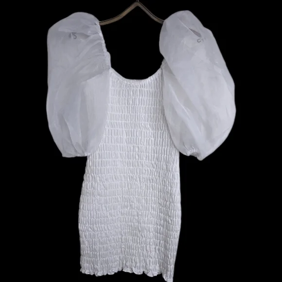 ​For Love & Lemons Marjori Mini Dress - White Size SM S19 Vault Bridal- Graduate - Picture 3 of 7
